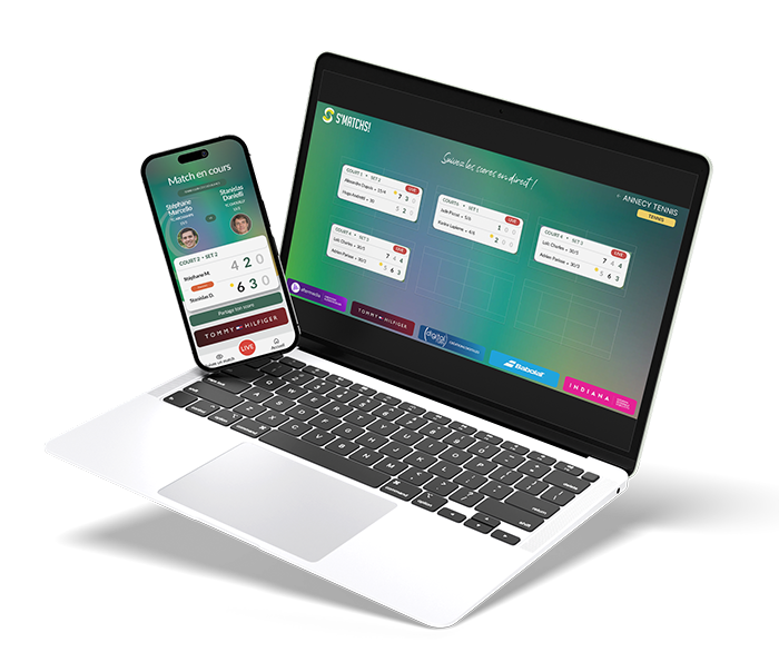 L'application S'MATCHS! sur telephone et tablette